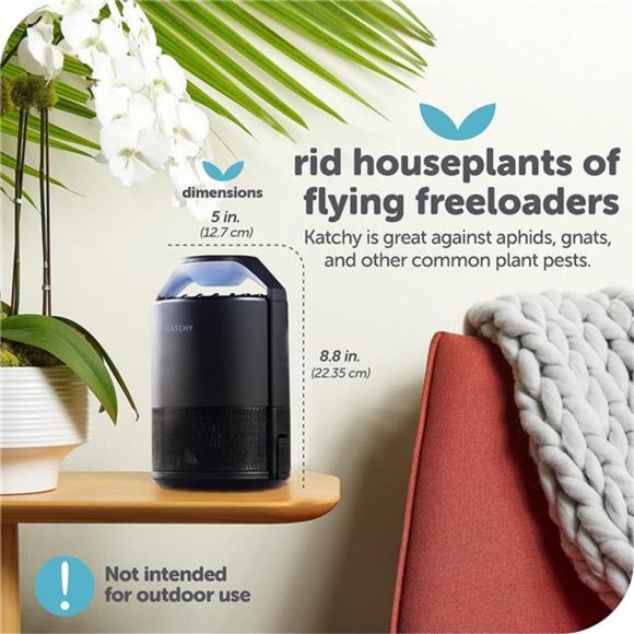 Indoor Insect Trap - Catcher & Killer for Mosquitos, Gnats, Moths, Fruit Flies - Picture 5 of 5